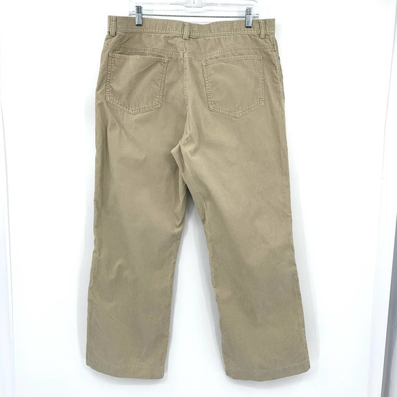 Calvin Klein Mens 36x30 Tan Corduroy Trouser Flat Front Straight Leg - Picture 3 of 9